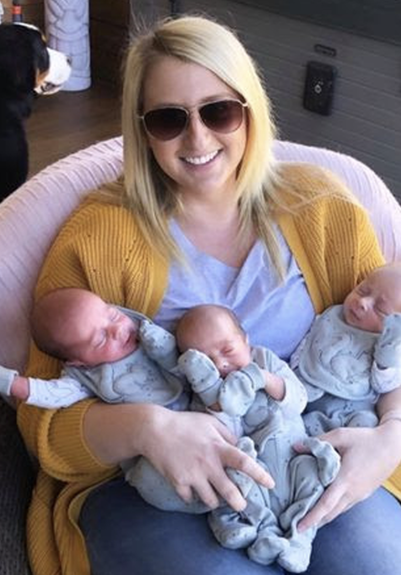 First Time Mother Gives Birth To Identical Triplets In Lockdown Beating Incredible Odds Its
